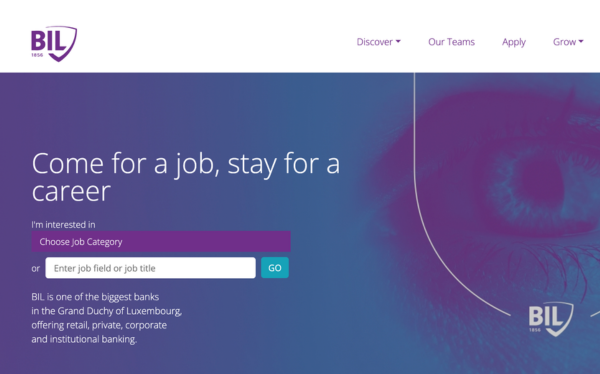 Career pages : BIL (Stayforacareer.com), un véritable role model