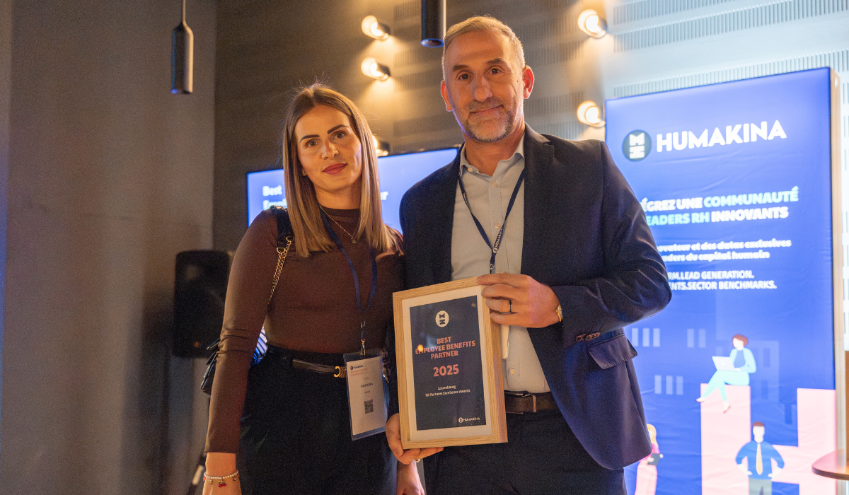 Best Employee Benefits Partner 2025 by Humakina : Pluxee Luxembourg salué pour renforcer le bien-être et l’engagement des collaborateurs
